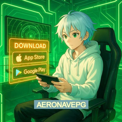 Imagem promocional do app oficial AERONAVEPG destacando a conveniência de jogar cassino online pelo celular ou navegador