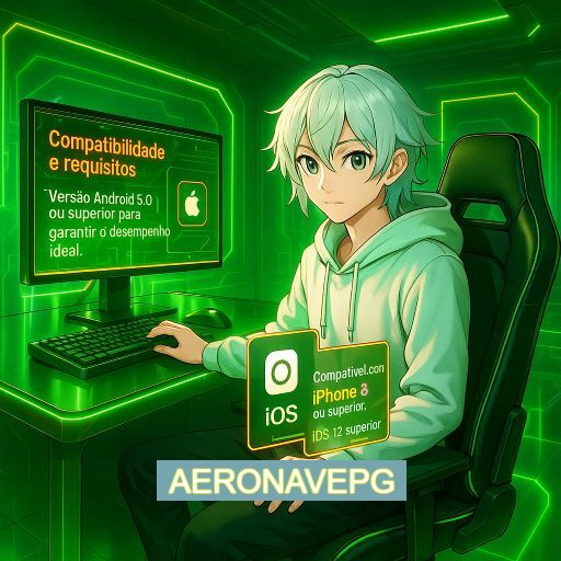 Imagem promocional do app oficial AERONAVEPG destacando a conveniência de jogar cassino online pelo celular ou navegador