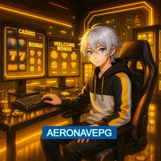 Imagem promocional do app oficial AERONAVEPG destacando a conveniência de jogar cassino online pelo celular ou navegador